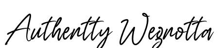 Authentty Wegnotta Font Image