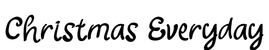 Christmas Everyday Font Image
