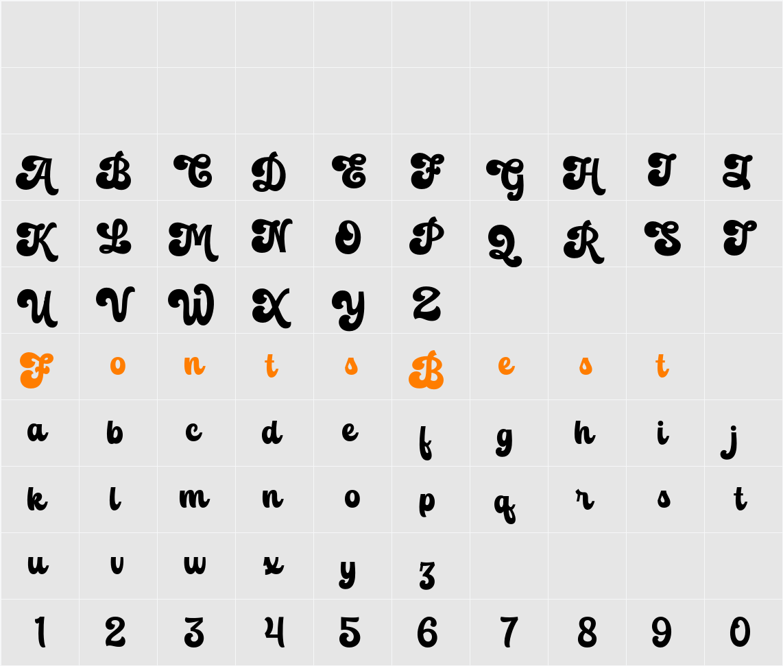 Andstay FREE Character Map