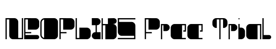 NEOFLIKS Free Trial Font Image