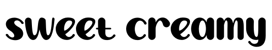 Sweet Creamy Font Image