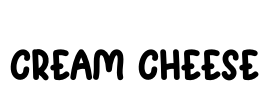 Cream Cheese Font Image