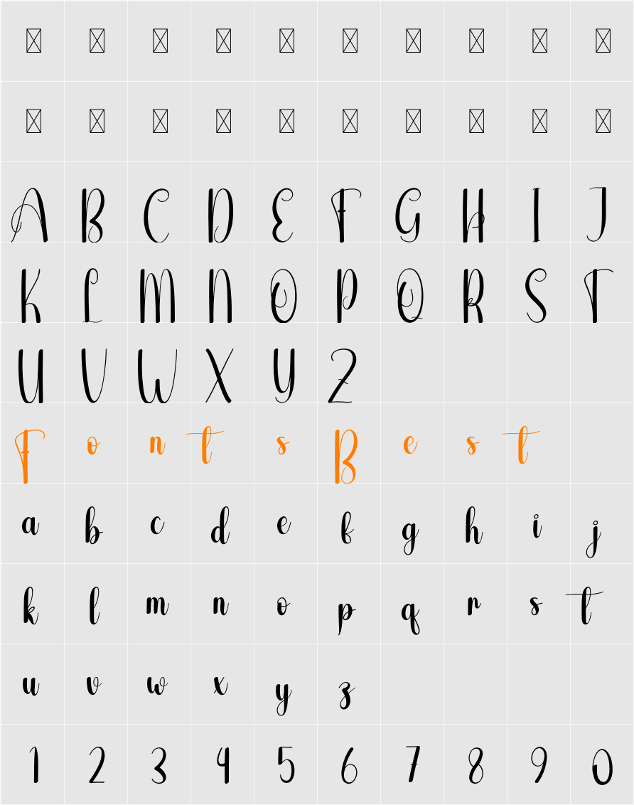Processing Character Map