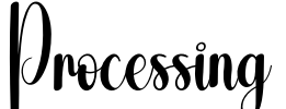 Processing Font Image