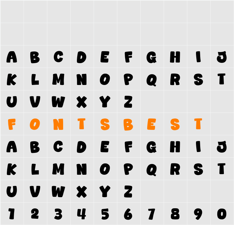 Newyear Goo Character Map