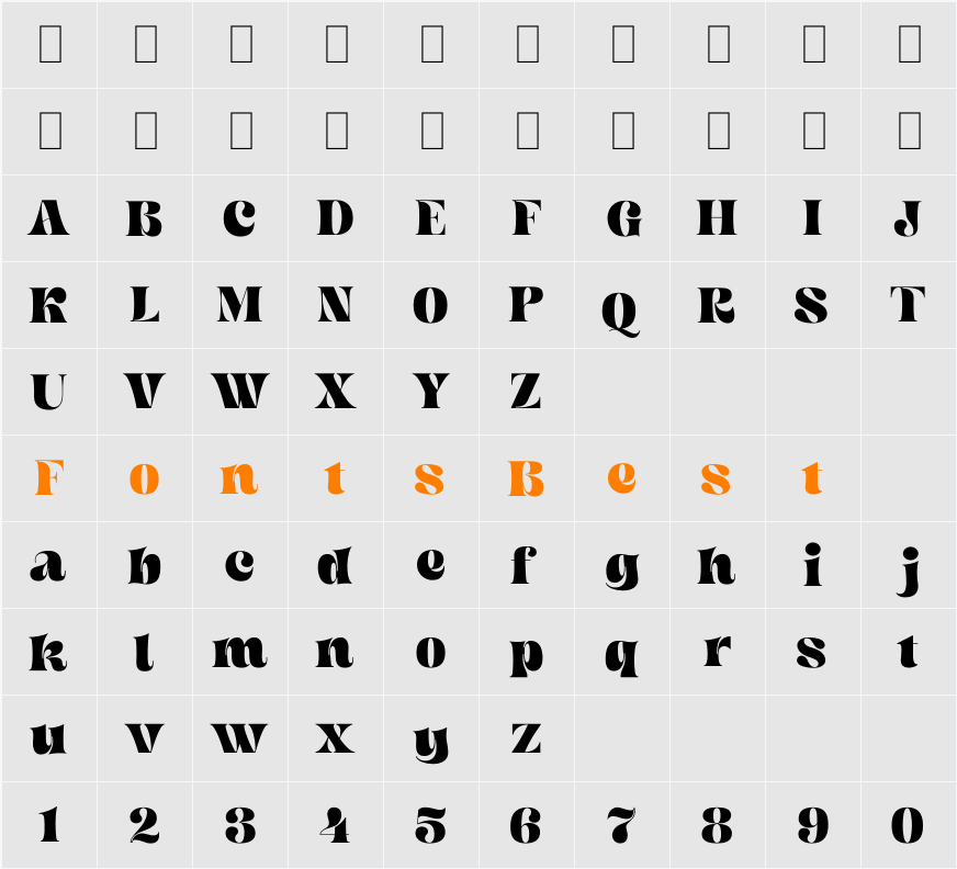 Begild Character Map