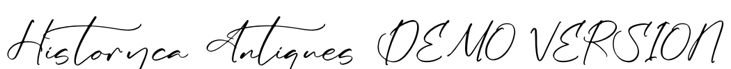 Historyca Antiques DEMO VERSION Font Image