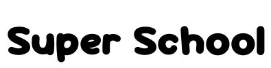Super School Font Image