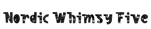 Nordic Whimsy Five Font Image