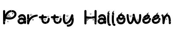 Partty Halloween Font Image
