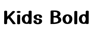 Kids Bold Font Image