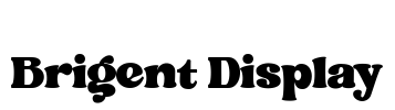 Brigent Display Font Image