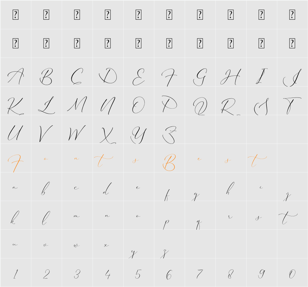 Hilmeraty Character Map