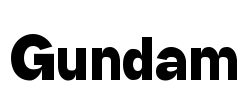 Gundam Font Image