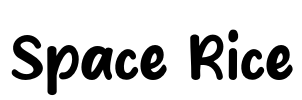 Space Rice Font Image