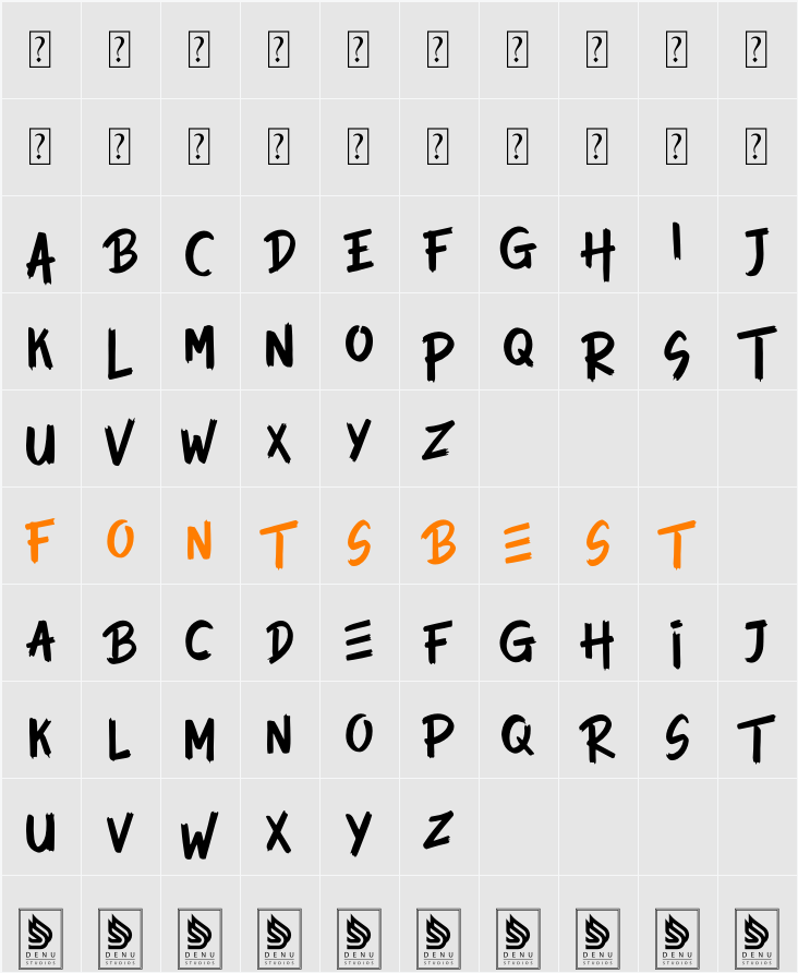 Rodelika Character Map