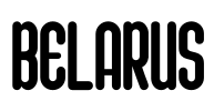 Belarus Font Image