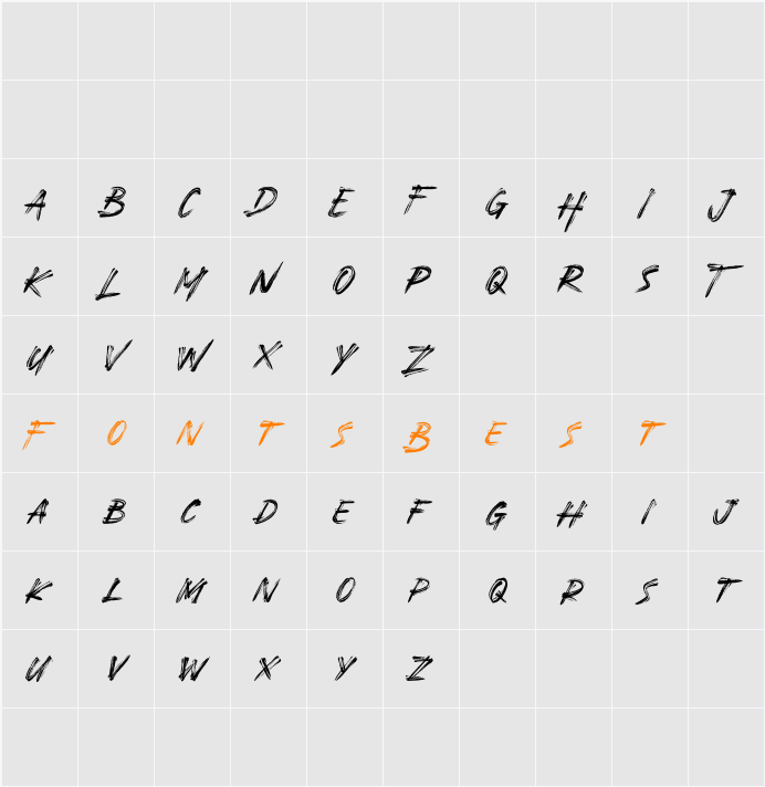 Brush Nature Character Map