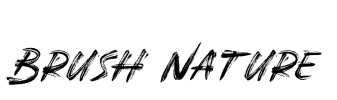 Brush Nature Font Image