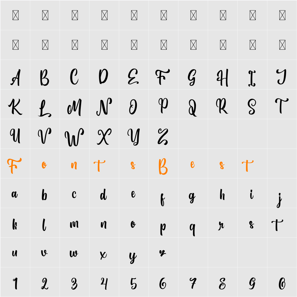 AntharisDemo Character Map