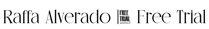 Raffa Alverado - Free Trial Font Image