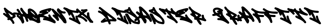 Phoenix Disaster Graffiti Font Image