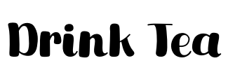 Drink Tea Font Image