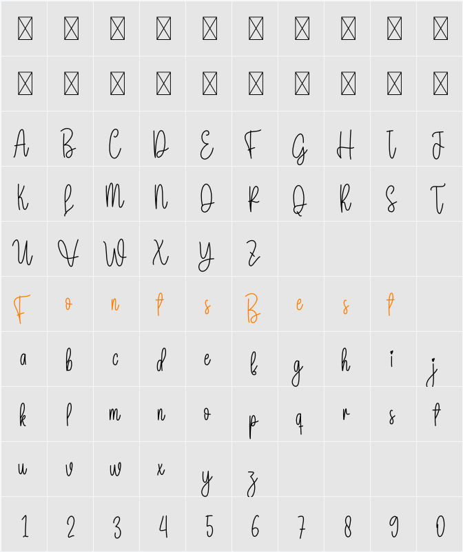 Baby Spring Character Map