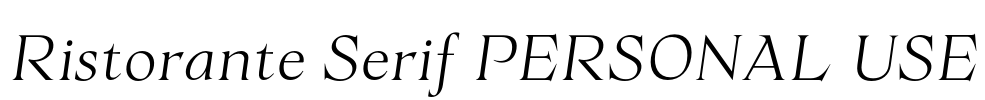 Ristorante Serif PERSONAL USE