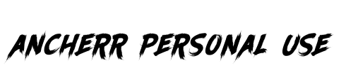Ancherr Personal Use Font Image