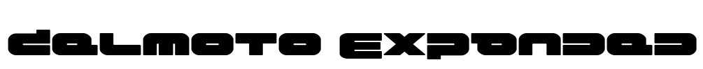 Delmoto Expanded Font Image