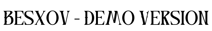 Besxov - Demo Version Font Image