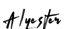 Alyester Font Image