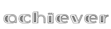 Achiever Font Image