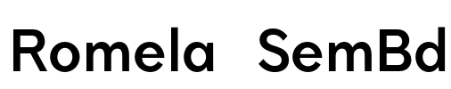 Romela  SemBd Font Image