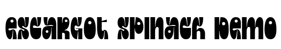 Escargot Spinach DEMO Font Image