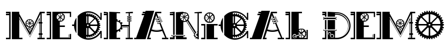 Mechanical Demo Font Image