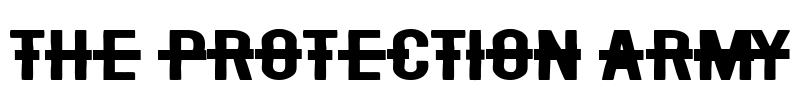 The Protection Army Font Image