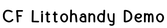 CF Littohandy Demo Font Image