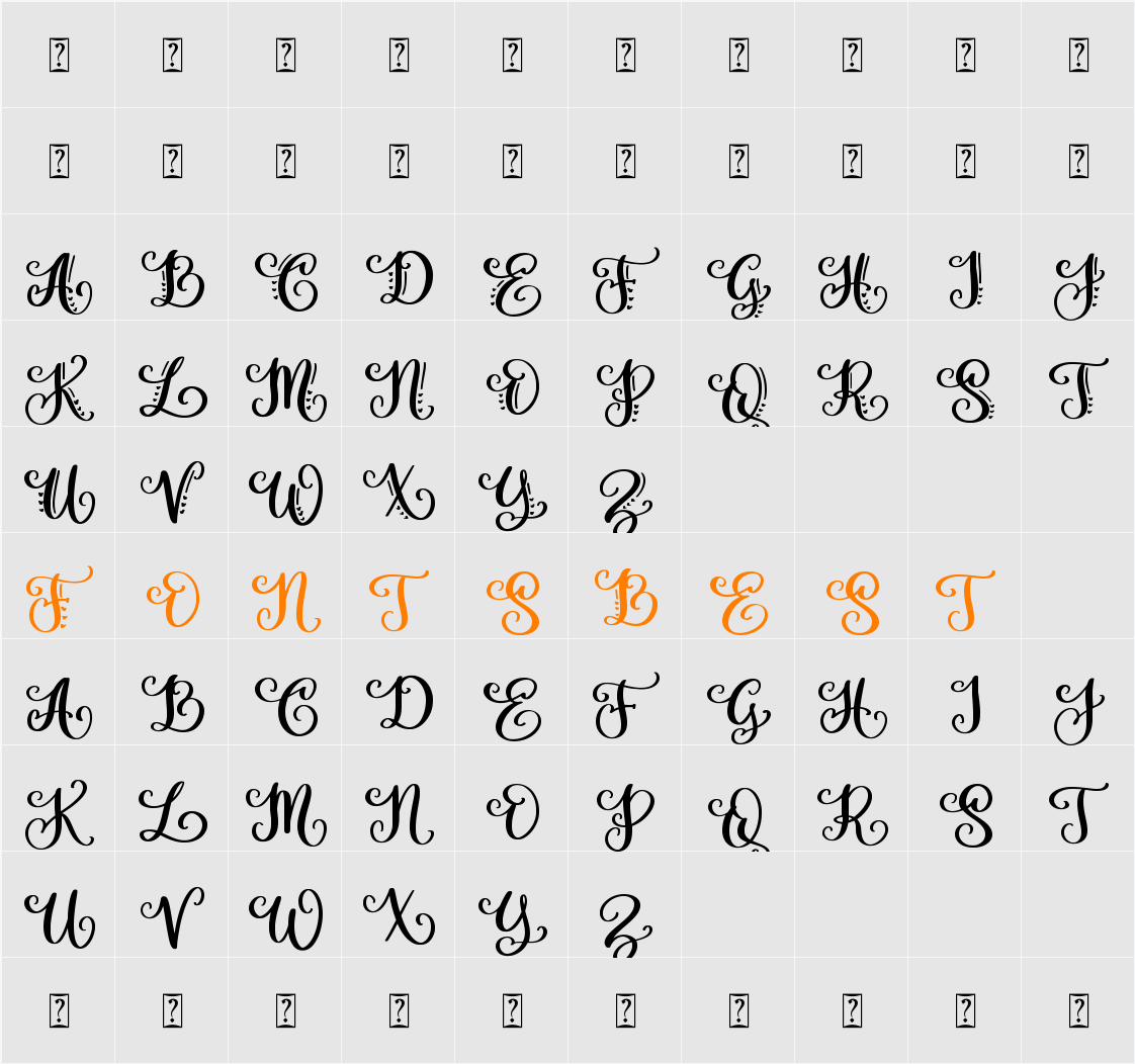 Amorah Character Map