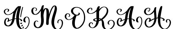 Amorah Font Image