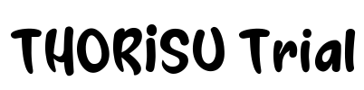 THORISU Trial Font Image