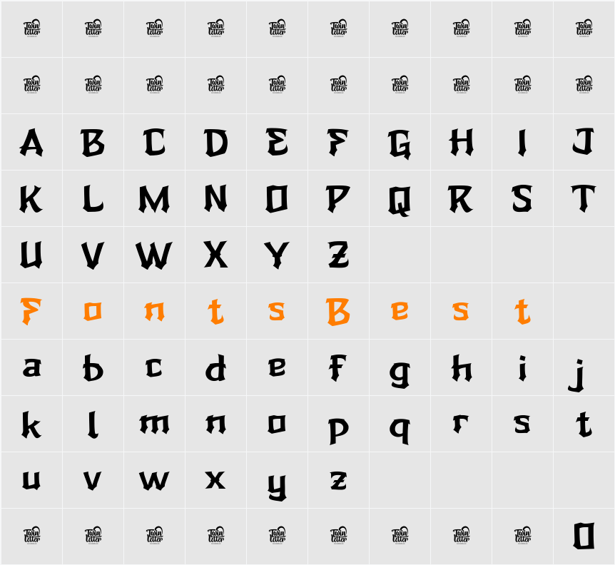 ZIERUK Trial Character Map
