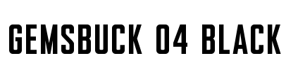 Gemsbuck 04 Black Font Image