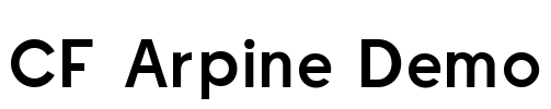 CF Arpine Demo Font Image