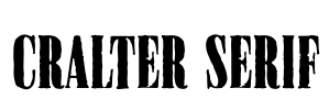 Cralter Serif Font Image