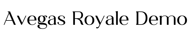 Avegas Royale Demo Font Image