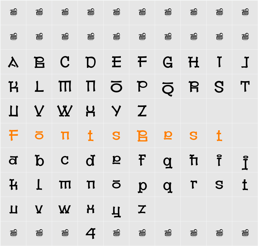 Jonyock Trial Character Map