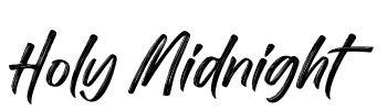 Holy Midnight Font Image