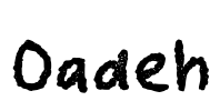 Oadeh Font Image